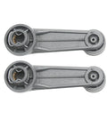 2 Pack Grey Interior Window Crank Handles With Retainer Clips For Toyota Tacomas Matrix Land Cruiser Camry Corolla