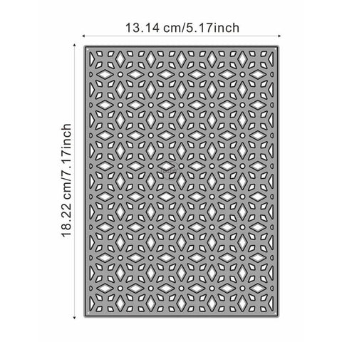 Grid Background Board Die Set For Card Making And Scrapbooking Metal Cutting Dies For Embossing And Die Cuts Stencils With Measurements