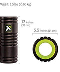 Grid 1.0 Multi Density Foam Roller For Deep Tissue Massage And Muscle Recovery 13 Inch Roller with three-dimensional surface