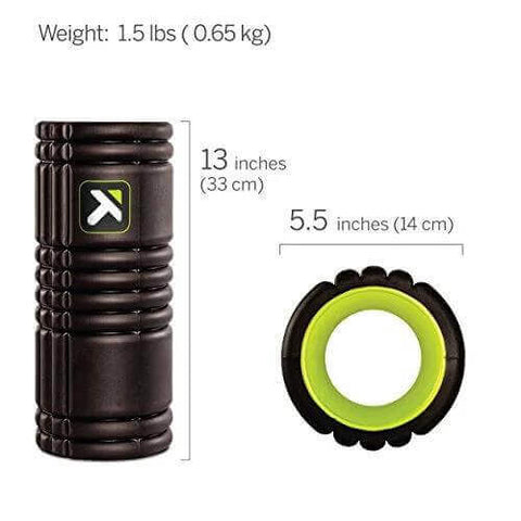 Grid 1.0 Multi Density Foam Roller For Deep Tissue Massage And Muscle Recovery 13 Inch Roller with three-dimensional surface