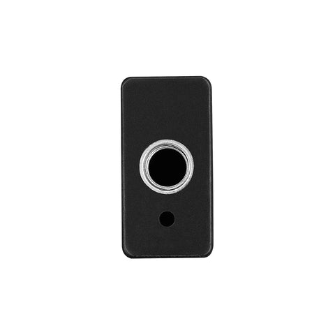 Front view of Upgraded Durable Grill Caster Socket Replacement For Charbroil And Kenmore Grills, 2 inch, plastic insert