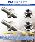 Grill Door Hinge Pin Kit 2 Pack With Adjustable Bolt And Lock Nut For Genesis Spirit Summit Series Grills packing list image