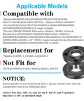 Image of compatible and non-compatible models list for the 7 Piece Angle Grinder Nut and Flange Wrench Kit with 5/8-11 thread.