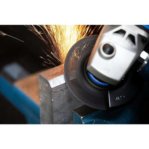 View Window Grinding Disc With Integrated Viewing Pane For Precise Grinding 5 Inch By 7/8 Inch SGP SteeloX Part 61158 in action