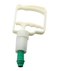 Grip Hand Vacuum Pump For Suction Cupping Therapy, beige and green durable unbreakable plastic, lightweight 8.5 inch one hand grip