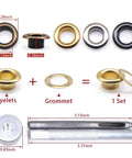 Grommet Kit For Leather And DIY Projects Bulk 800 Sets Of 3mm Eyelets In Four Colors Includes Punch Base And Install Tool For Quick Easy No Fuss Install On Clothing Bags And Crafts.