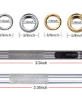 1/4 Inch Grommet Kit With 200 Sets Grommets Eyelets In Bronze Gunmetal Gold And Silver Includes 3 Piece Install Tool Kit And Sturdy Box