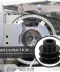 Groove Sheave V-belt Pulley for Automotive Applications Heavy Duty Cast Construction Simple Installation for Gas Engine Water Pump Double Groove Design