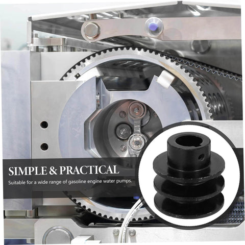 Groove Sheave V-belt Pulley for Automotive Applications Heavy Duty Cast Construction Simple Installation for Gas Engine Water Pump Double Groove Design