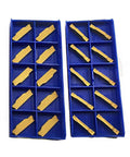 Indexable External Turning Grooving Carbide Inserts For Steel And Stainless Steel with ZTED02503 MG YBC251 coating in blue case
