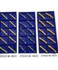 Indexable External Turning Grooving Carbide Inserts For Steel And Stainless Steel With Top Notch ZTED02503 MG YBC251 Coated TiCN Al2O3 TiN Hybrid Coating For Semi Finishing And Rough Milling In Grooving Insert Holders 10 Pack arranged in blue trays