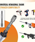 Ground Rod Driver For Hex Shank Rotary Hammer Drill For Grounding Rods And Jack Hammer Bits Compatible with various tools