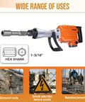 Ground Rod Driver For Hex Shank Rotary Hammer Drill For Grounding Rods And Jack Hammer Bits Compatible With Hex Demolition Tools