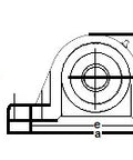 GRP210-50mm Pillow Block Standard Shaft Height 50mm Ball Bearing - VXB Ball Bearings