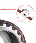GT2 Idler Pulley 20 Teeth Bore 5mm Width 6mm for 3D Printer, showing close-up of aluminum pulley with belt and oxidation finish.