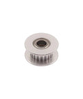 GT2 Idler Pulley 20 Tooth 5mm Bore For 6mm Width Timing Belt Aluminum With Oxidation Treated Finish shown in close-up view