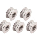 GT2 Idler Pulley 20 Tooth 5mm Bore For 6mm Width Timing Belt Aluminum With Oxidation Treated Finish For Rust And Corrosion Resistance Pack Of 5