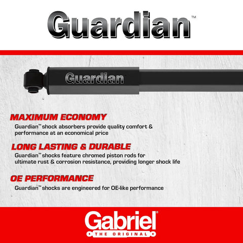 Guardian Rear Shock Absorbers For 87 96 Dodge Dakota RWD 1 Pack Heavy Duty Ride Upgrade that improves stability and reduces vibration