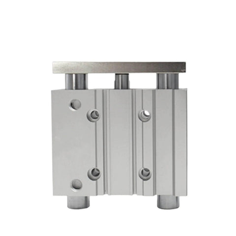 Front view of Compact Guide Cylinder With Slide Bearing For MGPM MGPM12 Series Linear Motion Stroke Options 125 150 175 200 250 300mm