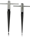 Guitar Bridge Pin Hole Reamer Set With T-Handle, 2-Piece HSS Tapered Reamers For Precise Woodworking, sizes 1/8 to 5/8 inch