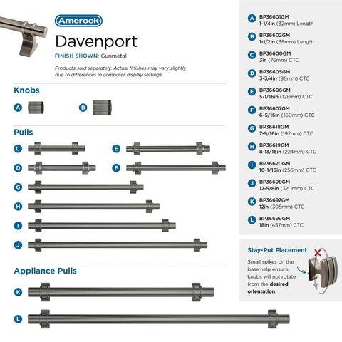 Gunmetal Transitional Cabinet Pull Davenport Style Six And Five Sixteenths Inches Center To Center 160 Mm illustration