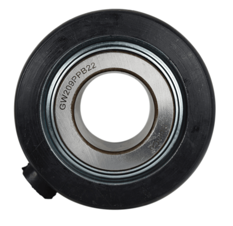 GW209PPB22 Agriculture Heavy Duty Ball Bearing - Disc Harrow Bearing - Top view of bearing with rubber outer ring.