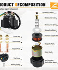 Diagram of GY6 Starter Solenoid Relay for 4 Stroke ATV Scooter Go Kart Dirt Bike 50cc-250cc detailing components and assembly.