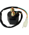 GY6 Starter Solenoid Relay For 4 Stroke ATV Scooter Go Kart Dirt Bike 50cc 70cc 90cc 110cc 125cc 150cc 200cc 250cc Plug And Play Fits Roketa Sunl Taotao Coolster SSR Moped Quad