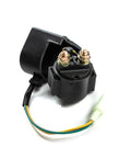 Black durable solenoid starter relay for 50cc to 250cc ATVs dirt bikes go karts scooters, with wiring and connectors
