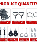 Components of Pulley System For Gym Power Rack Attachments Smith Machine Cable Crossovers And Multifunction Training Kit