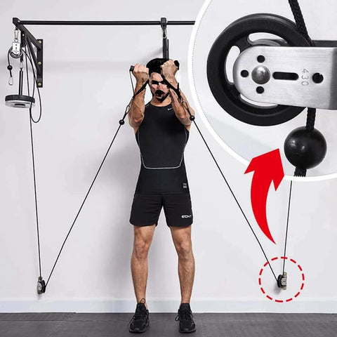 Gym Pulley Blocks,3.46in/90mm Wall Mount Fixed Pulley Wheel Rotation 180 Degree,for Gym Pulley System in use