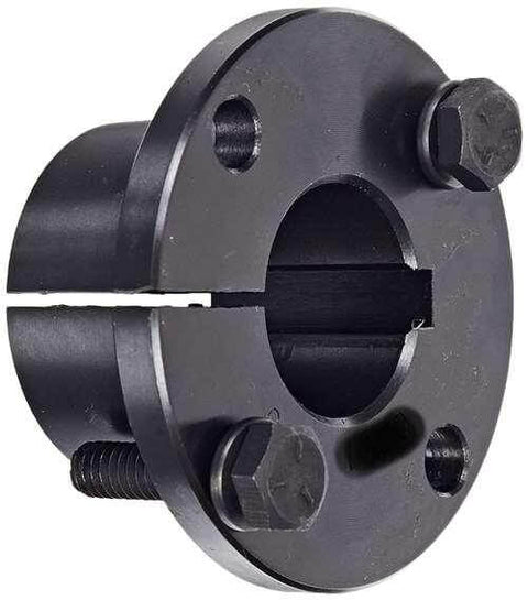 H 1-1/2" Split Taper Bushing - 1.500" ID - Keyway Bore - QT/H Series - Durable steel design for sheaves and pulleys.