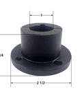 H Style Split Taper Bushing For Pulleys And Sheaves, 1 Inch Bore, STB Carbon Steel Lock Bushing, front view, with dimensions
