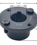H Type Split Taper Bushing For One Inch Bore Saelno Carbon Steel Locking Bushings For Pulleys And Sheaves With Black Oxide Finish