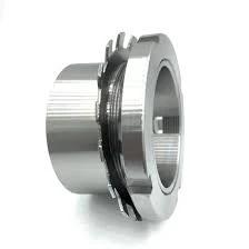 H206 25mm Adapter Sleeve w/Lock Nut & Washer for secure mounting of metric-bore bearings.
