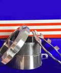 H206 25mm Adapter Sleeve w/Lock Nut & Washer parts including sleeve and locknut on red and blue backdrop.