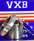 H209 40mm Adapter Sleeve w/Lock Nut & Washer displayed with components on a blue and red background.