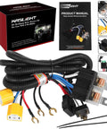 Two Headlight Wiring Harness Kit With H4 Relay For 9003 6054 H6054 LED Headlights, LED Connector Socket Kit For Toyota Tacoma 1995 To 1997 And 1988 To 1995 Pickup, Plug And Play Fix For Dual Light Dim And Dual Ground Problems.
