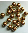 100-Pack 3.175mm Ceramic Balls Solid H62 Brass Ball - Precision Smooth Beads Round Balls, scattered view