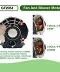 Half Horsepower Blower Motor For 115V HVAC Systems Belt Drive 1725 RPM 60 Hz 48 Frame 7.2A Reversible Rotation Replacement