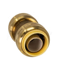 Half Inch Push To Connect Brass Plumbing Fitting 10 Pack For Copper PEX CPVC PE-RT Pipes Easy Install No Tools Needed Professional Grade Pushfit Coupling