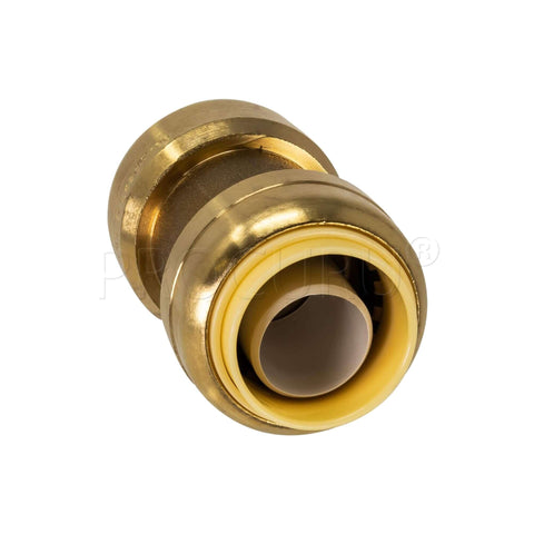 Half Inch Push To Connect Brass Plumbing Fitting 10 Pack For Copper PEX CPVC PE-RT Pipes Easy Install No Tools Needed Professional Grade Pushfit Coupling