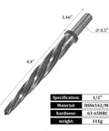 Half Inch Bridge Reamer Set For Metal Work M2 HSS Car Reamer Tapered Alignment Reamer Drill Bit With Spiral Flute And Straight Shank