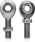 1/2 inch Heim joint rod end kit with jam nuts, left and right hand thread chromoly panhard bar joints, close-up view