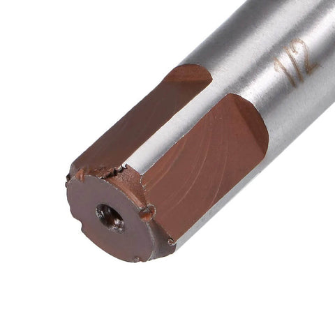 Pro Grade Hand Reamer For Metal One Half Inch High Speed Steel H7 With Six Straight Flutes Milling Cutter Reaming Drill Bit For Metal