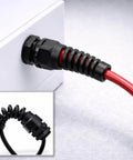 Half Inch NPT Flexible Cable Gland With Spiral Pigtail Cord Grip Strain Relief Two Pack For Easy Through Plate Cable Protection