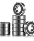 Half Inch Bore R8-2RS Double Sealed Ball Bearings For Electric Motors, Wheels, Home Appliances, And Garden Machinery, Inner.5 Inch, Outer 1.125 Inch, Width.3125 Inch, ABEC3 Precision, 10 Pack Donepart