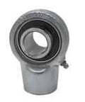 1/2 inch Wide Set Screw Nickel Hanger Single BE Row UCECH201-8NP Sealed Ball Bearing front view
