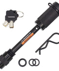 Keyed Alike One Half Inch Trailer Hitch Lock Pin With Three And A Quarter Inch Span for Class I and II Hitches and Bike Racks