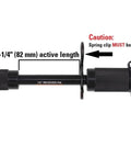Keyed Alike One Half Inch Trailer Hitch Lock Pin With Three And A Quarter Inch Span For Class I And II Hitches And Bike Racks